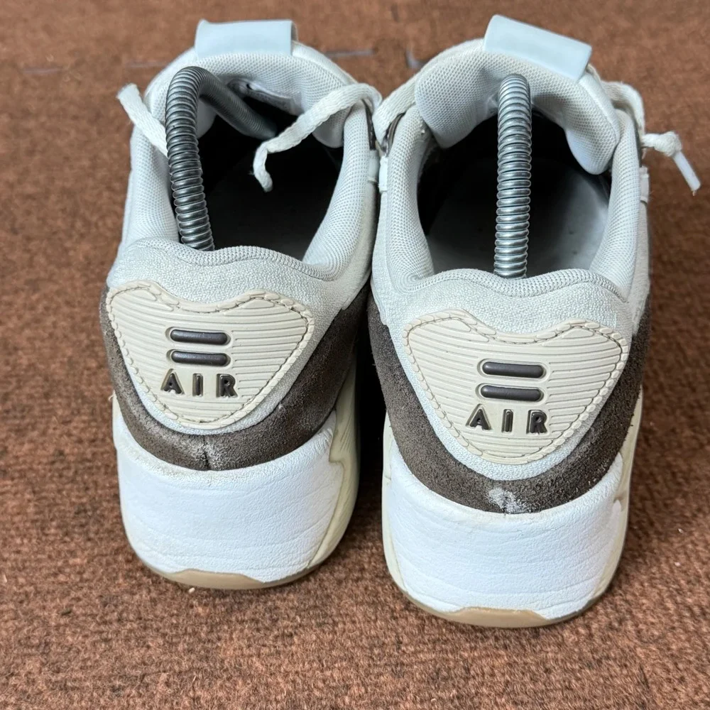 Nike Air Max 90 Sail Baroque Brown Gum FD4328-102 Womens 8 Low Top Sneakers